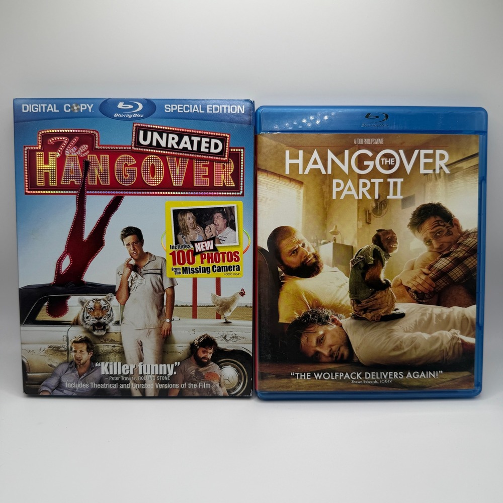 The Hangover & The Hangover Part II Blu-ray Bundle Special Edition Movie‎